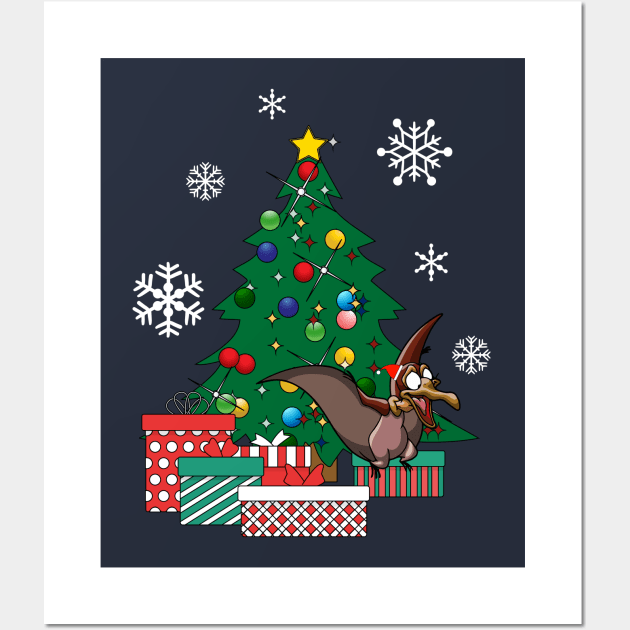 Petrie Around The Christmas Tree Land Before Time Wall Art by Nova5